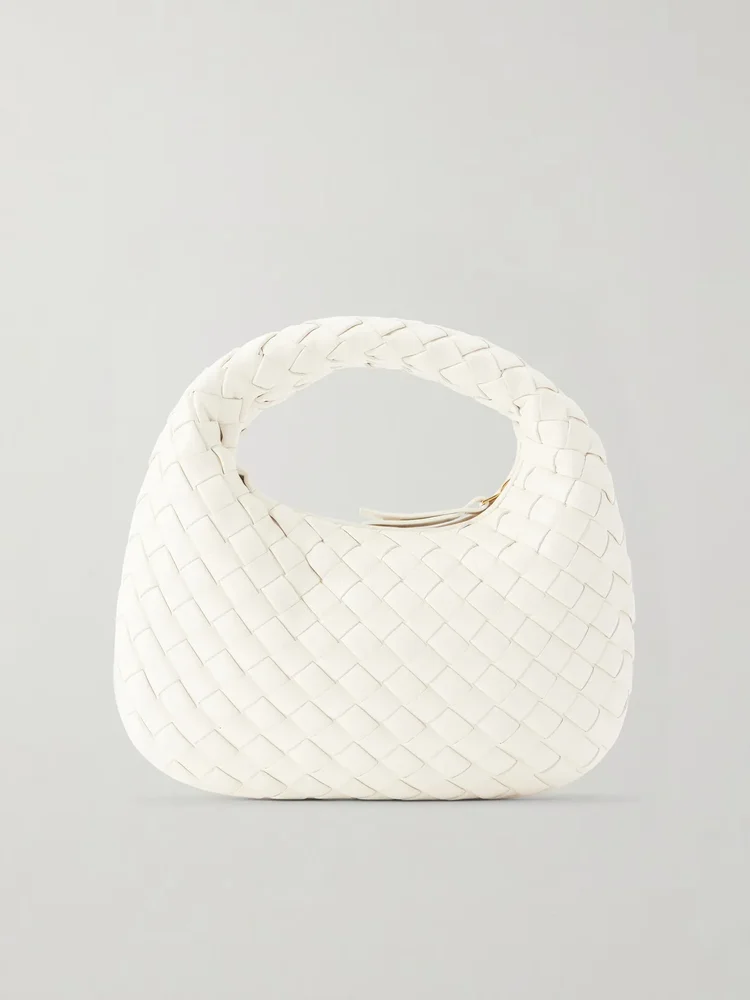Baby Veneta Intrecciato leather top-handle bag