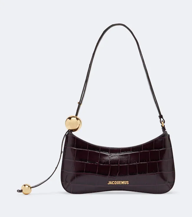 Bisou Perle Small leather shoulder bag