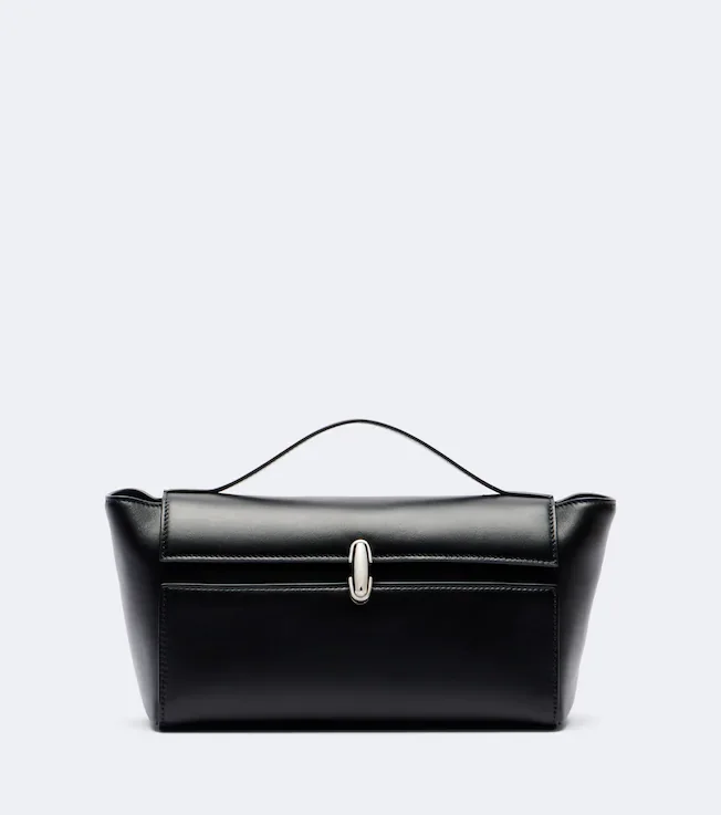 Symmetry Trapeze leather clutch