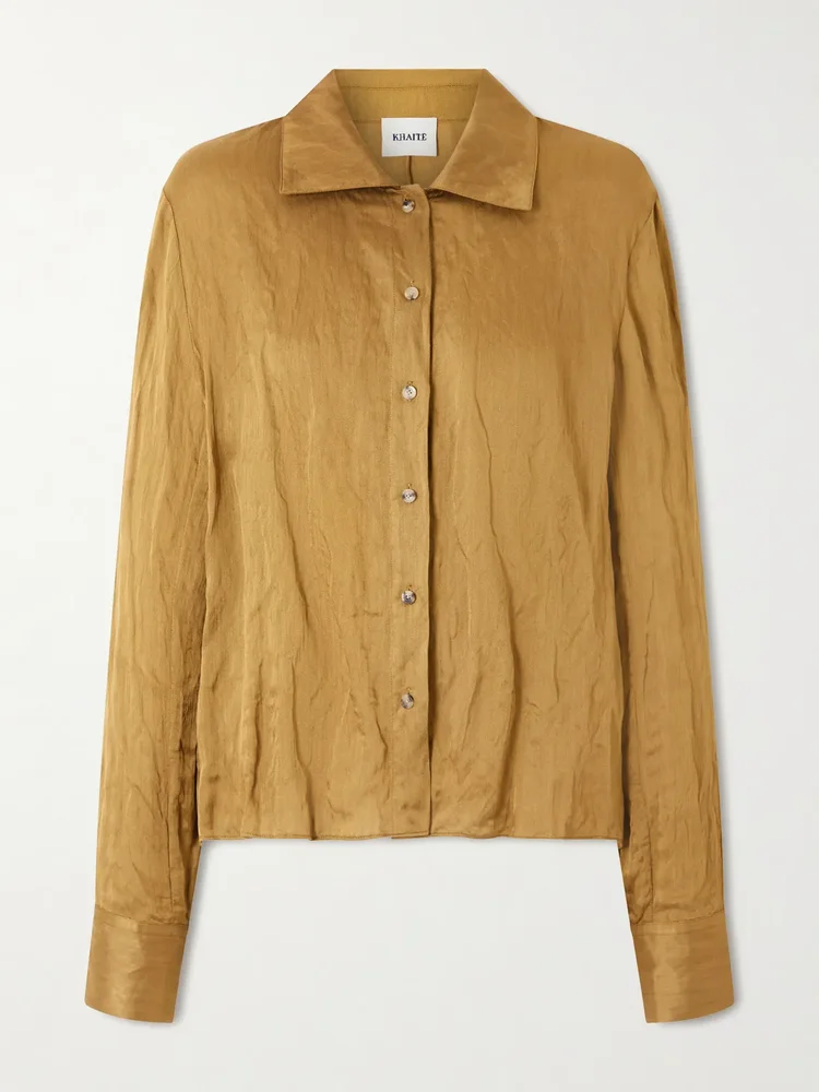 jaylin crinkled voile shirt