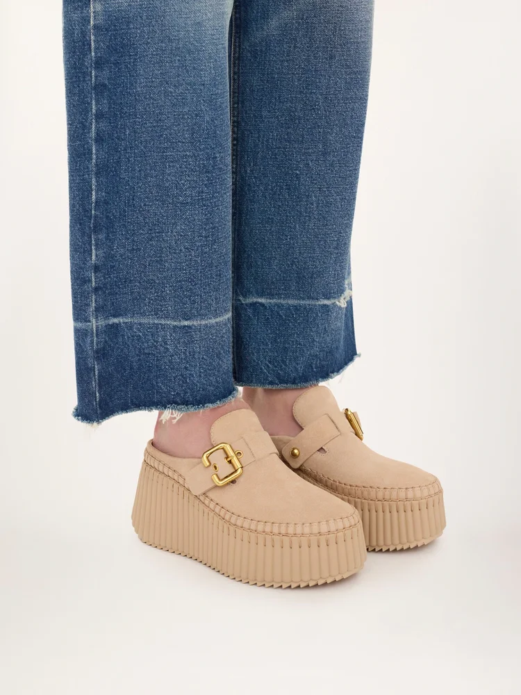 Kiss And Tell Suede Mule