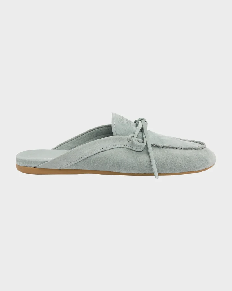Sabot Suede Moccasin Mules