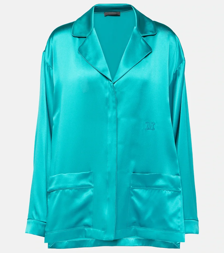 Elegante Vasaio silk pajama shirt