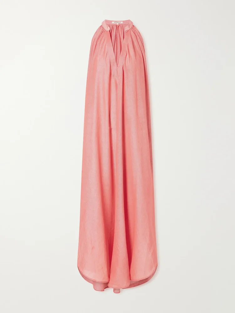 The Halter cotton maxi dress