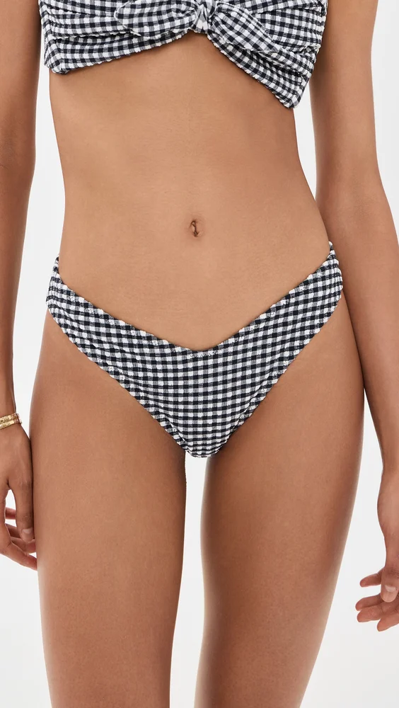 Gingham Lulu Bikini Bottoms