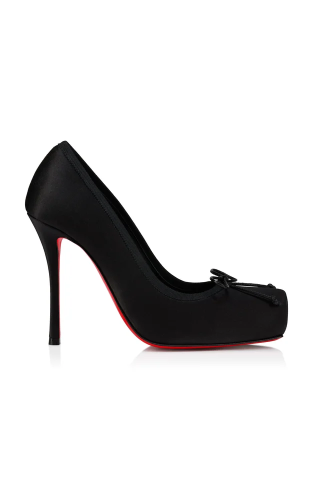 Cassia Nodo 100mm Crepe-Satin Pumps