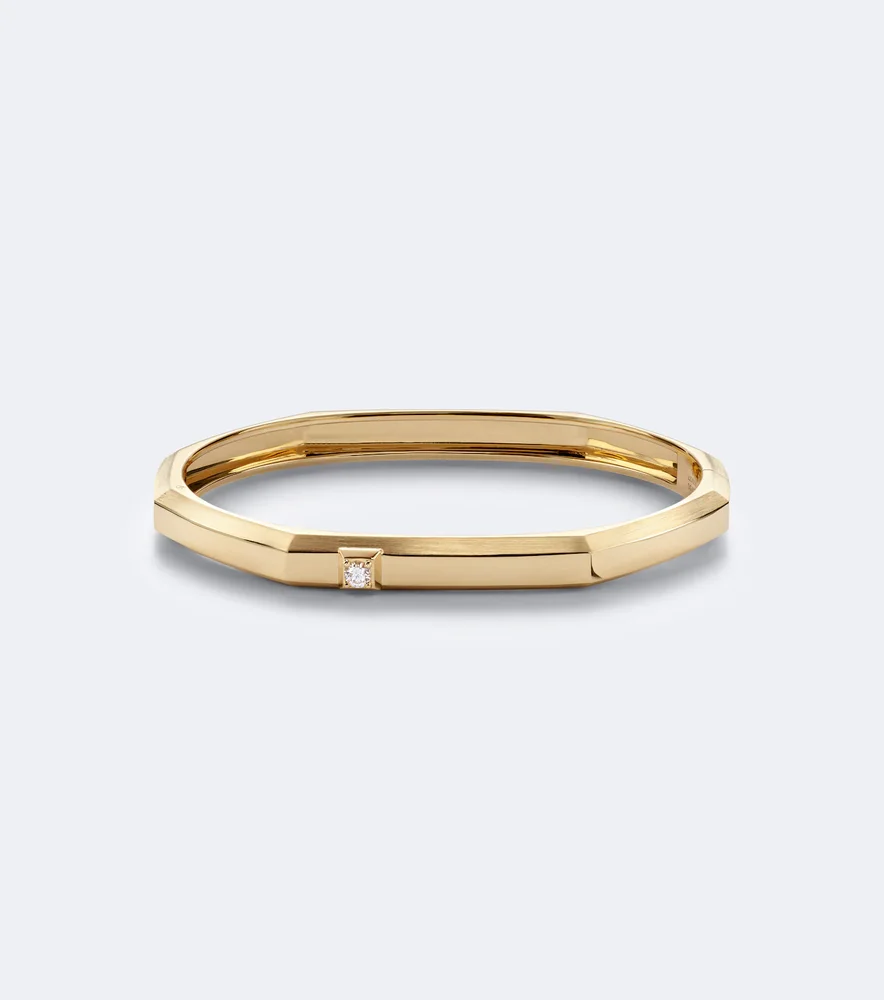 Moderniste 18kt gold bracelet with diamond