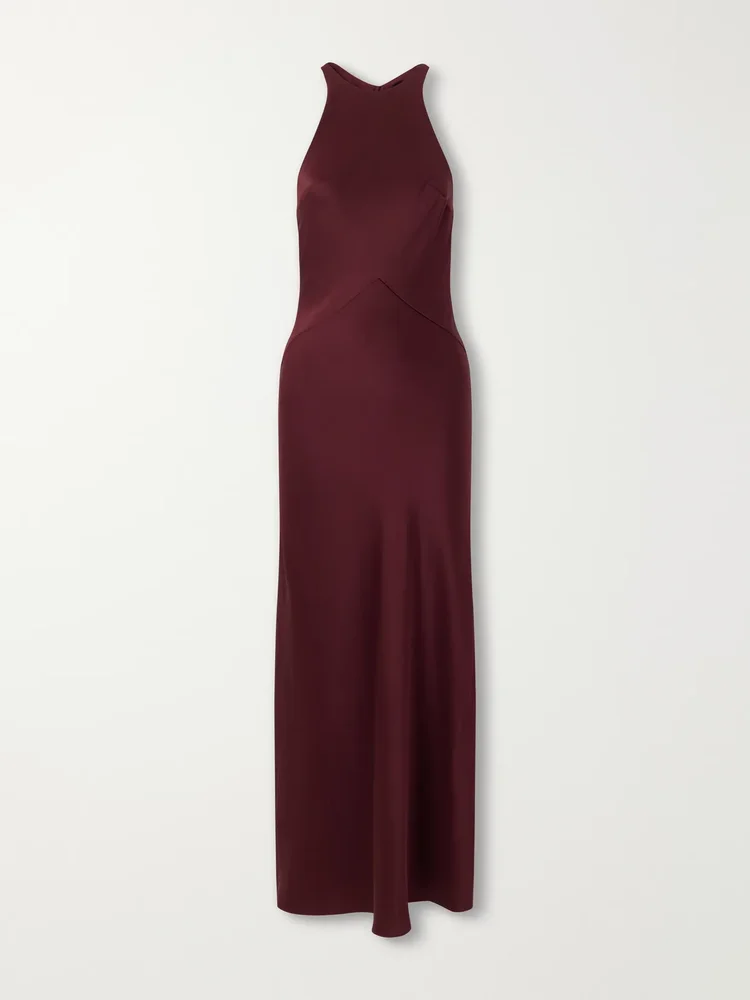 Skyros satin-jersey maxi dress
