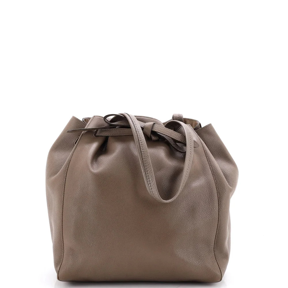 Pre-Owned Phantom Tie Cabas Tote Leather Medium