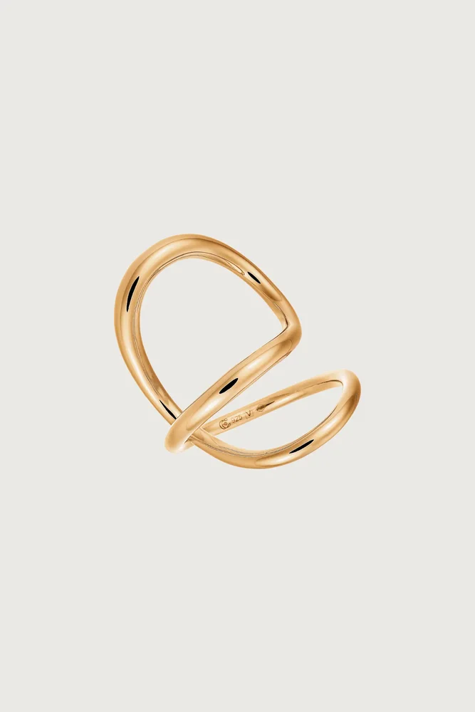 Ribbon Ring Vermeil