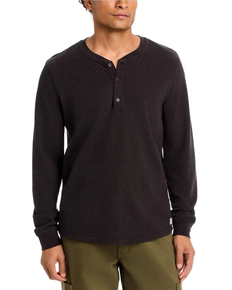 Java Heather Cotton Luxe Henley Shirt