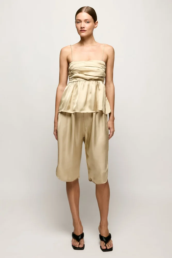 Satin Bermuda Shorts