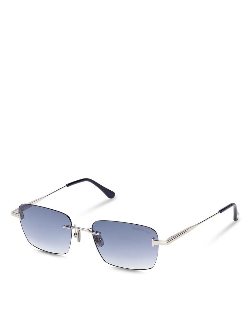 Jake Rectangular Sunglasses, 54mm