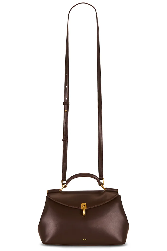 Audrey Flap Lock Top Handle Bag