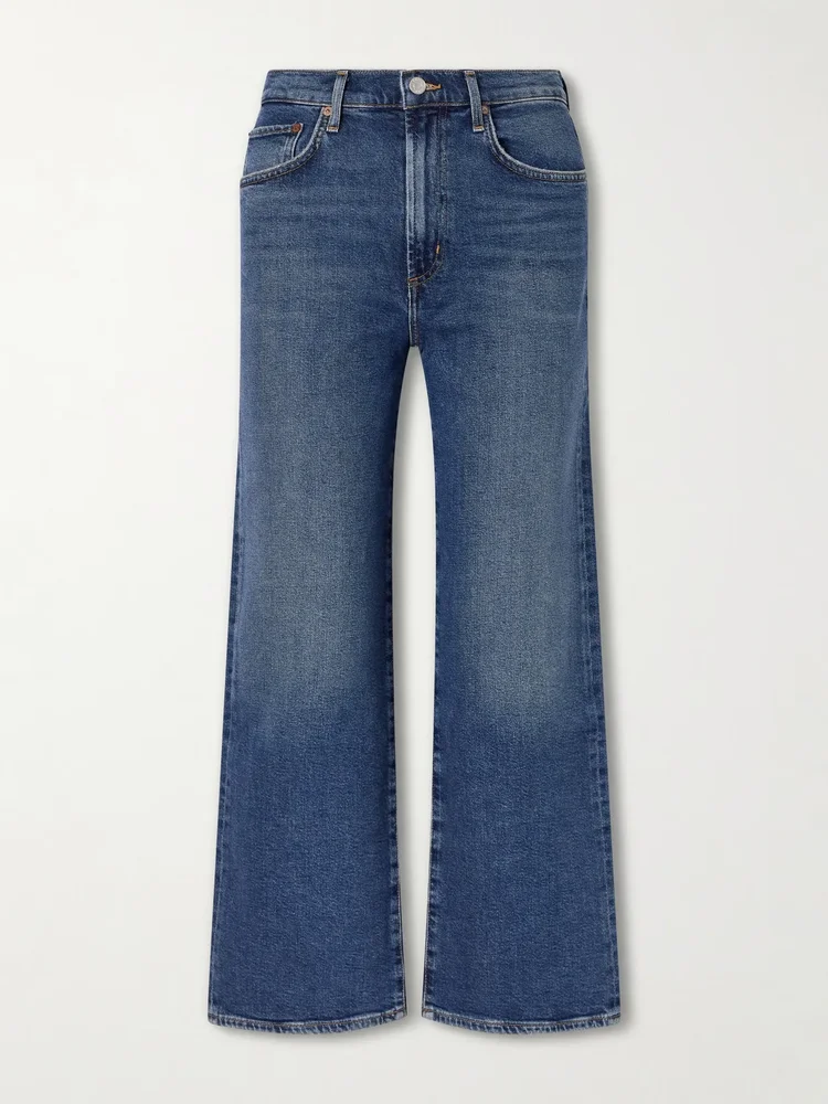 The Harper Crop Recycled Straight Leg Jeans