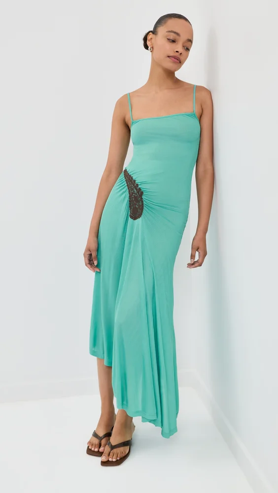 Paisley Lace Rib Cami Dress