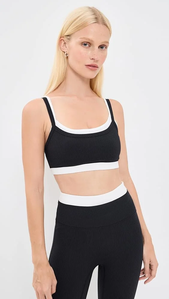 Ribbed Layered Bralette