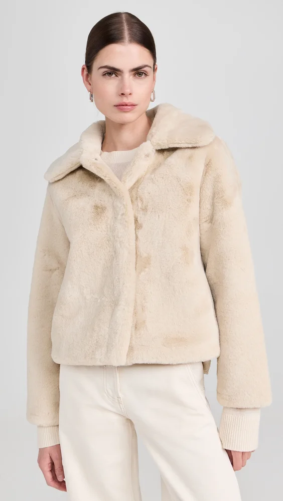 Elis Faux Fur Short Coat