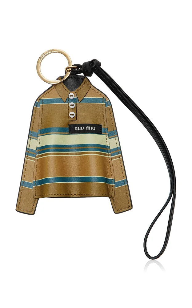 Leather T-Shirt Keychain