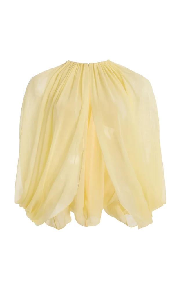 Silk Chiffon Evening Cape