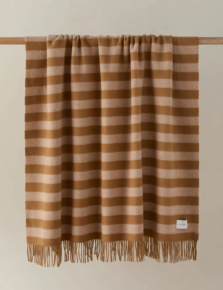 Ezrah Striped Wool Throw