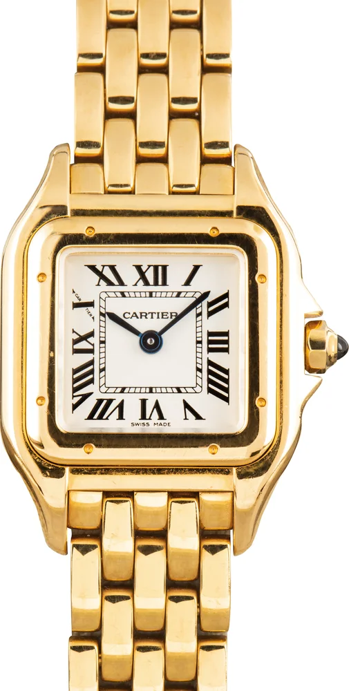 Pre-Owned Panthère de Cartier WGPN0008 Small Model Watch in 18K Yellow Gold