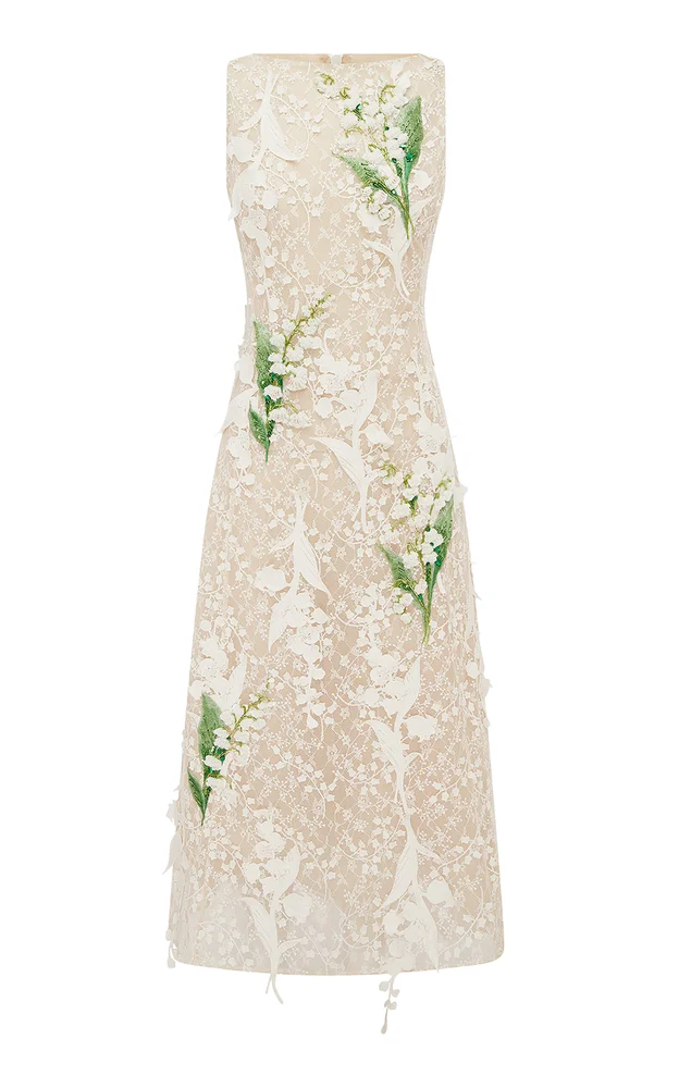 Cleo Embellished Lace Midi Dress