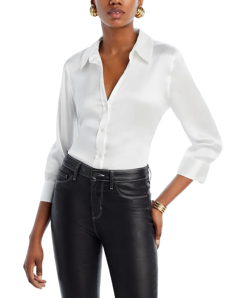 Dani Silk Charmeuse Blouse