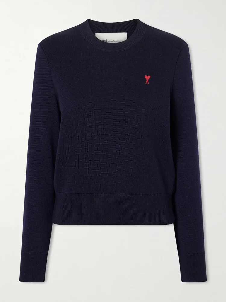 ADC embroidered merino wool sweater