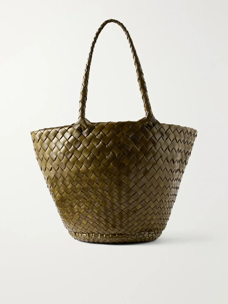 Egola woven leather tote