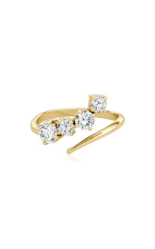 14K Yellow Gold Lab-Grown Diamond Cosmos Ring