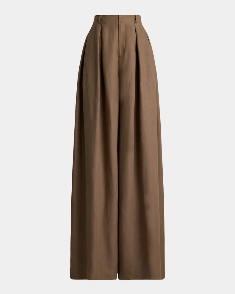 Greer Linen Pleated Pants