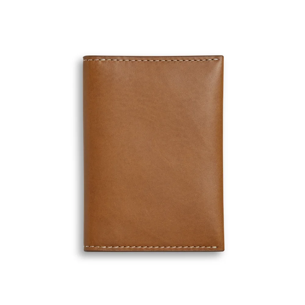 Folded Card Holder Wallet in Tan