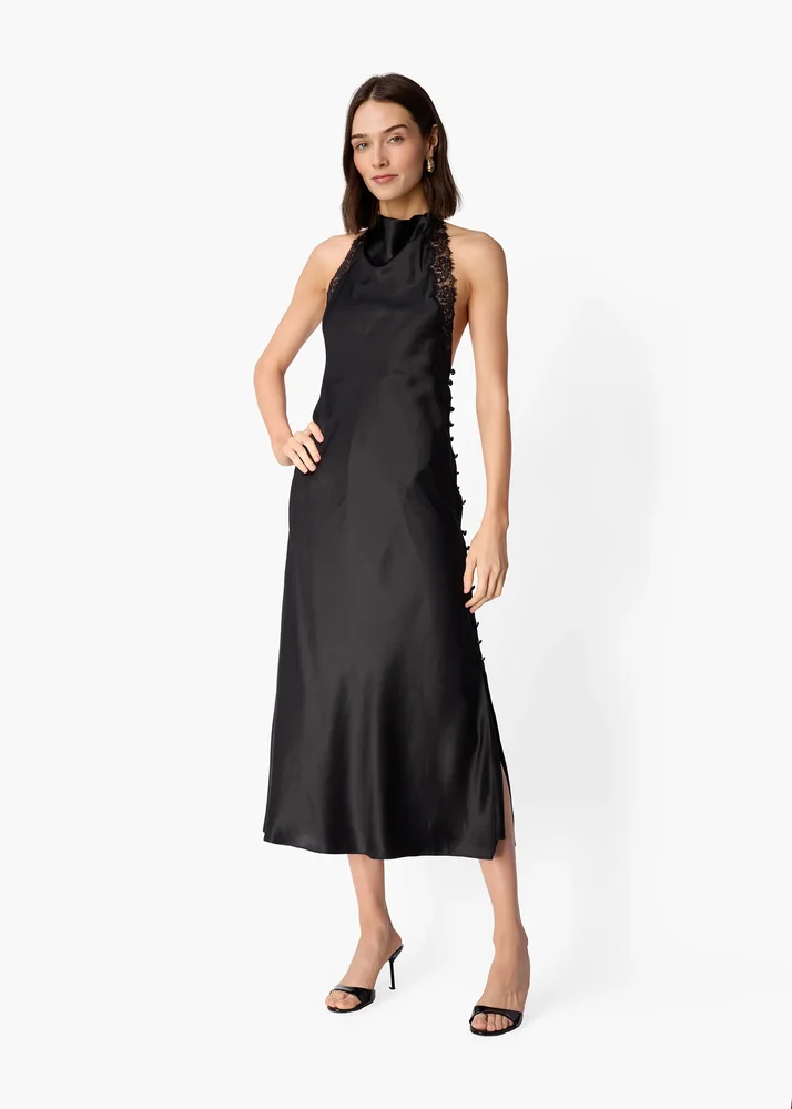 Thomasina Silk Midi Dress