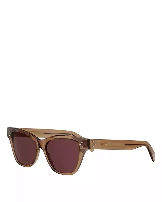 3 Dots HD Cat Eye Sunglasses, 52mm