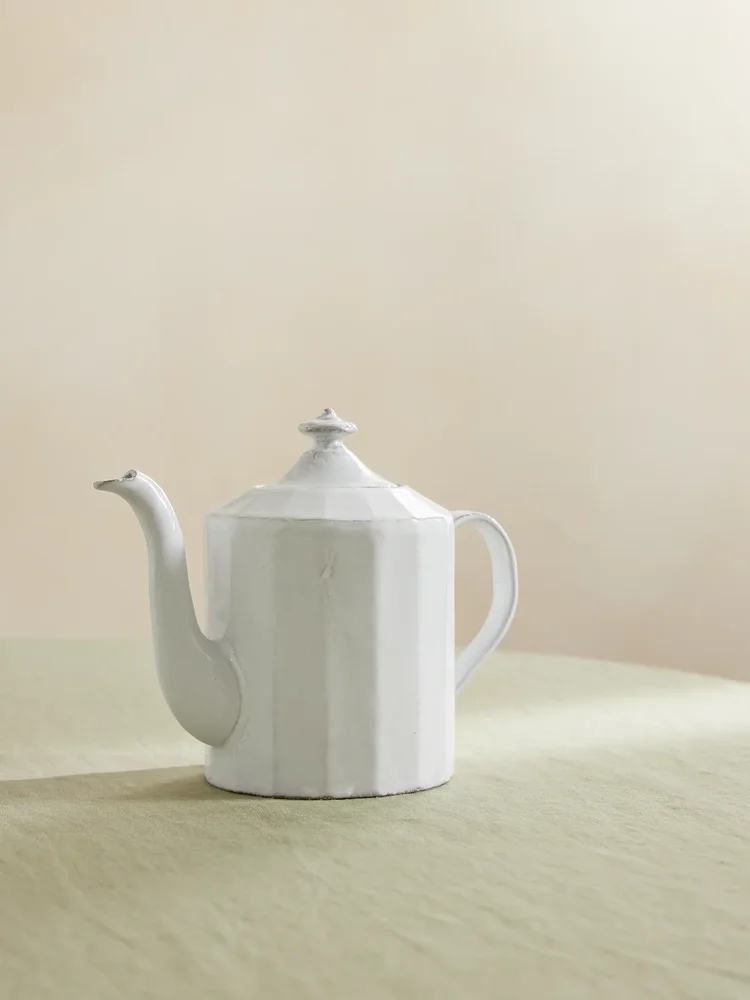 Octave glazed ceramic teapot