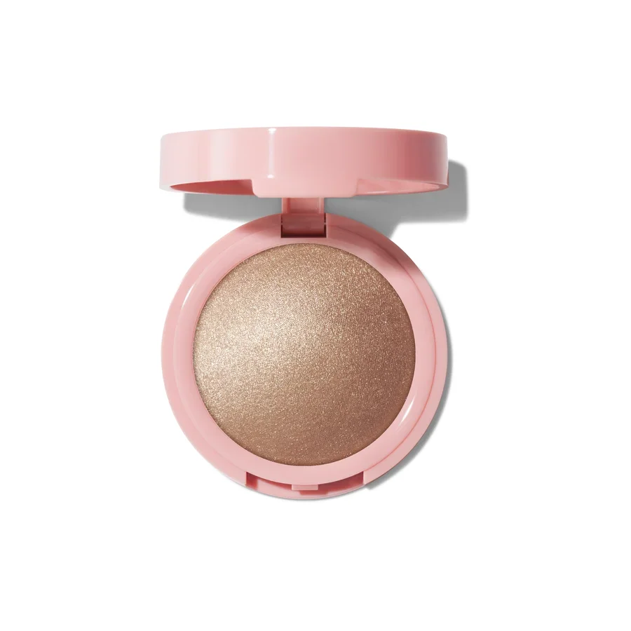 Halo Glow Silky Powder Highlighter, Flamingold Warm Gold
