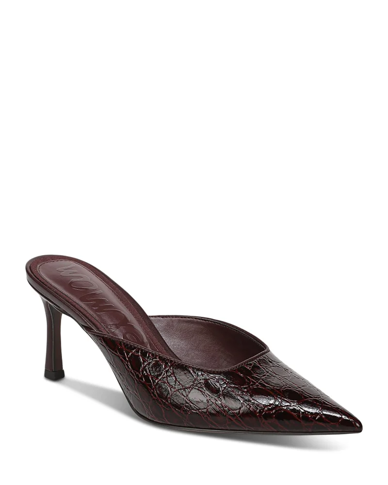 Margeaux Leather Pointed Toe Mules