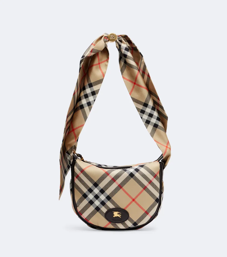 Burberry Check silk twill shoulder bag