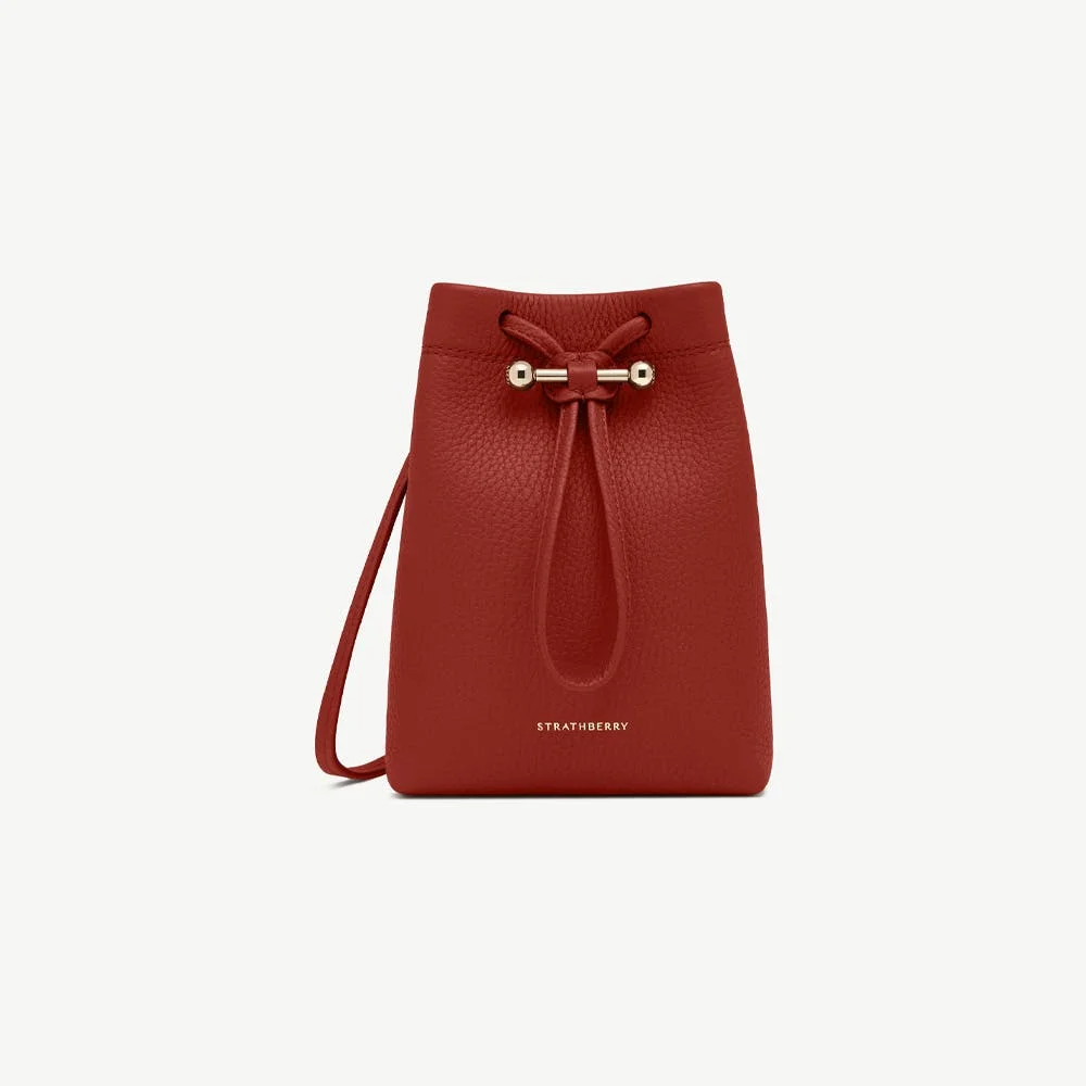 Strathberry Osette Midi Pouch - Levanto Red
