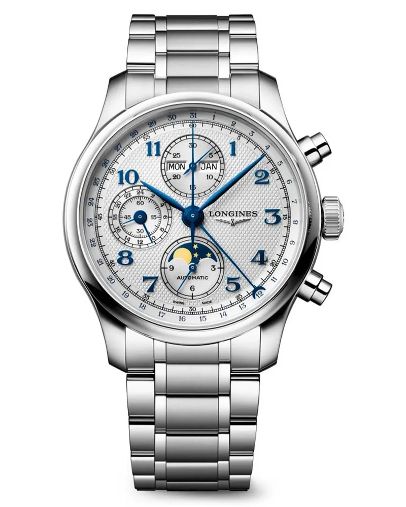 Master Collection Automatic Moon Phase Bracelet Watch, 41mm