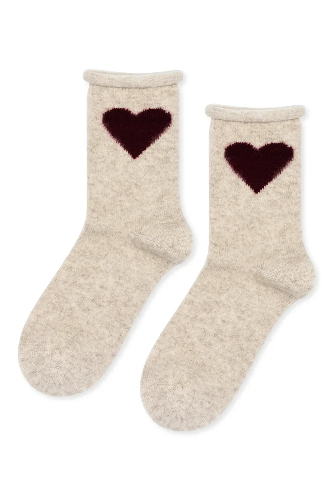 Love Cashmere Blend Crew Socks