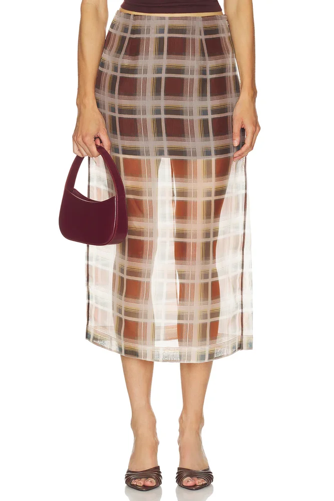 The Plaid Organza Skirt