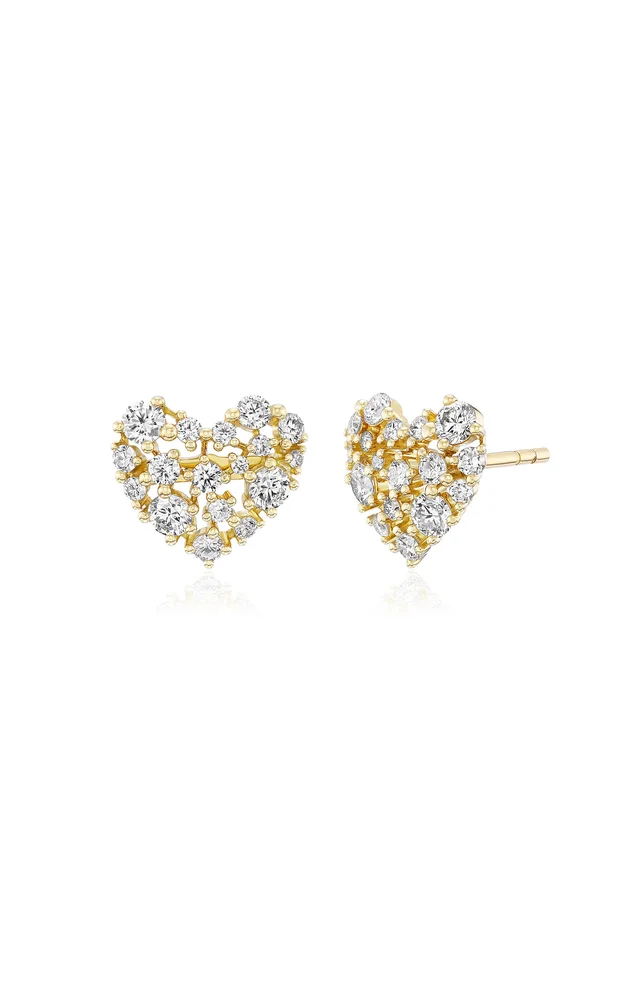 Lacey 18K Yellow Gold Diamond Earrings