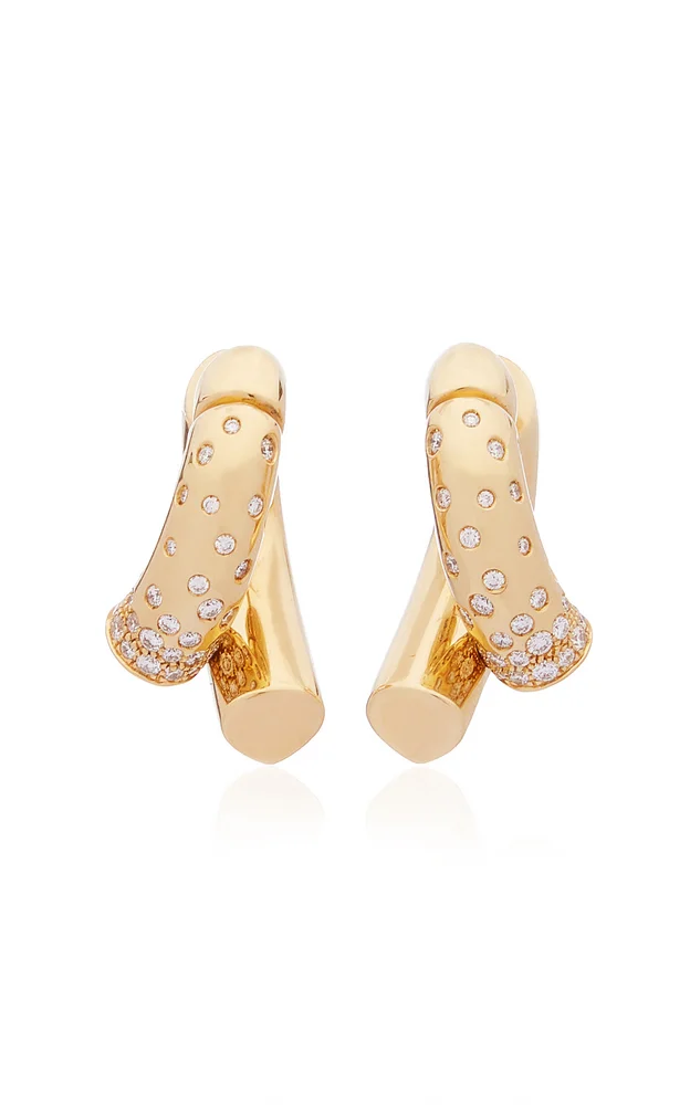 Oera 18K Fairmined Yellow Gold Diamond Earrings