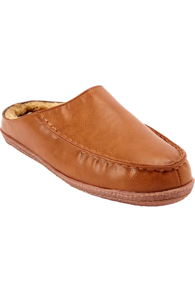 Fur Lined Clog Slippers