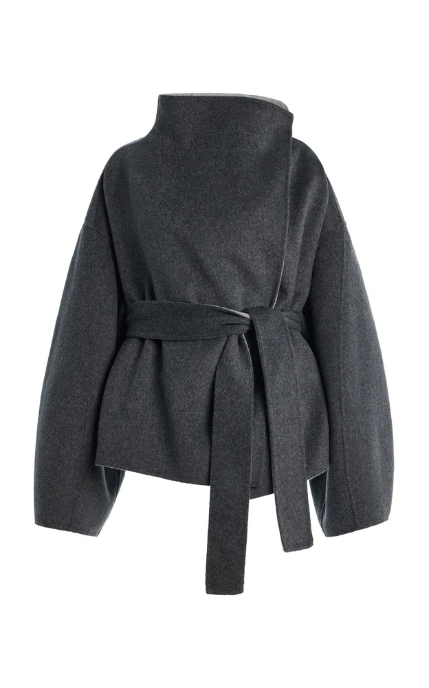 Onelle Reversible Wool-Blend Short Coat