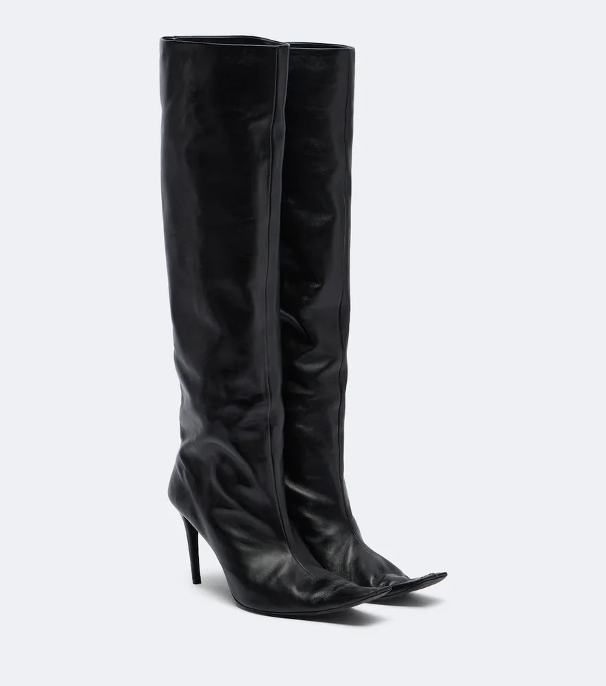 Marlene leather knee-high boots