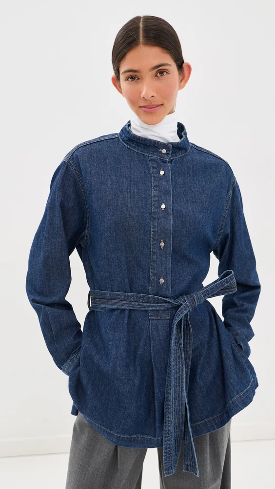 Tamzin Denim Belted Top