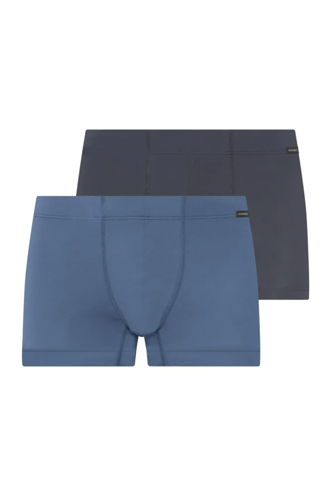 Cotton Essentials 2-Pack Cotton Boxer Briefs With Covered Waistband